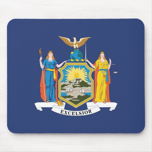 State Flag of New York, USA Mouse Pad (Front)