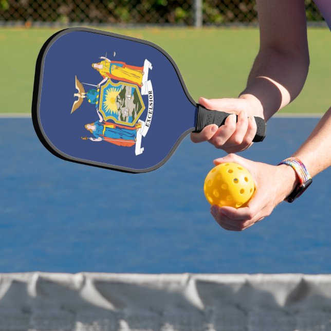 State Flag of New York, USA Pickleball Paddle (Insitu)