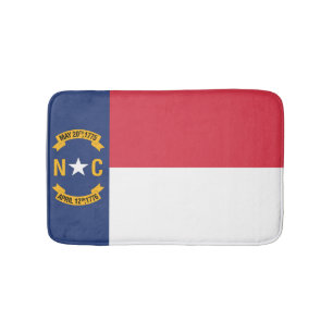 State Flag of North Carolina, USA Bath Mat