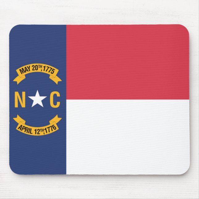 State Flag of North Carolina, USA Mouse Pad (Front)
