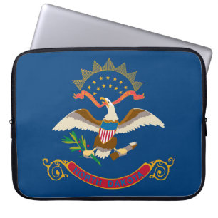 State Flag of North Dakota, USA Laptop Sleeve