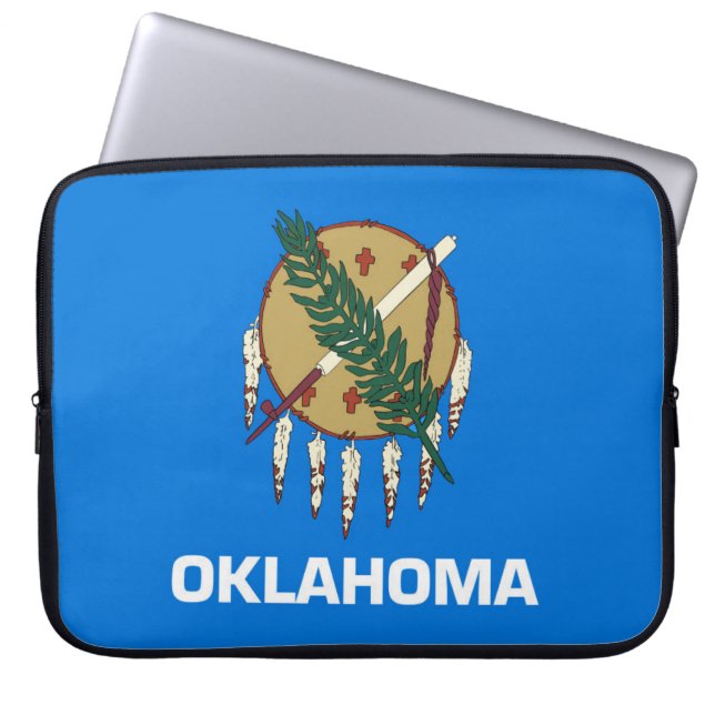 State Flag of Oklahoma, USA Laptop Sleeve (Front)