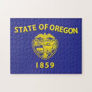 State Flag of Oregon, USA Jigsaw Puzzle