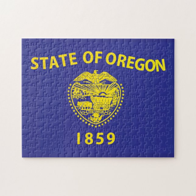 State Flag of Oregon, USA Jigsaw Puzzle (Horizontal)