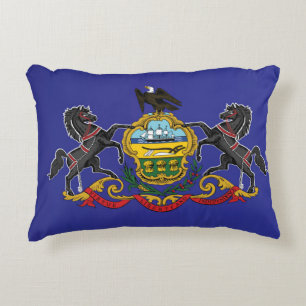 State Flag of Pennsylvania, USA Accent Pillow