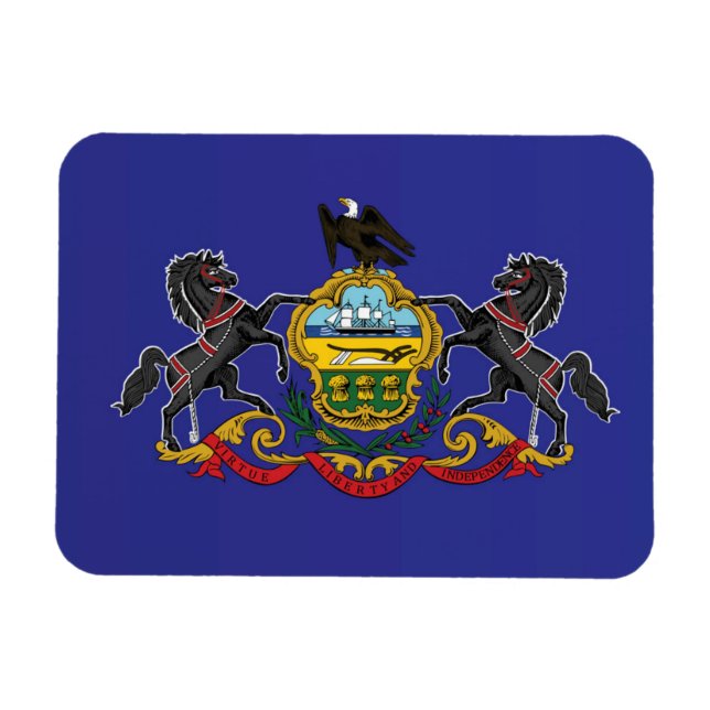 State Flag of Pennsylvania, USA Magnet (Horizontal)