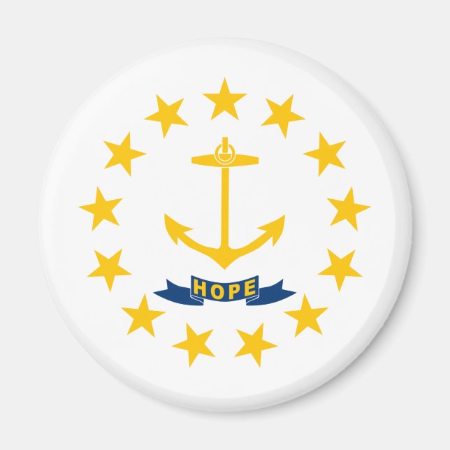 State Flag of Rhode Island Magnet (Front)