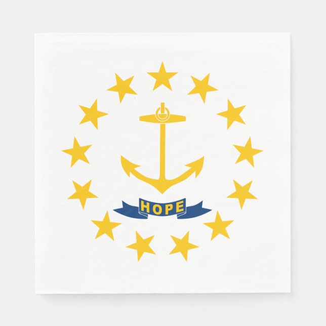 State Flag of Rhode Island Napkin (Front)