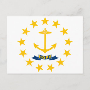 State Flag of Rhode Island Postcard