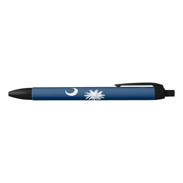 State Flag of South Carolina Black Ink Pen (Top)