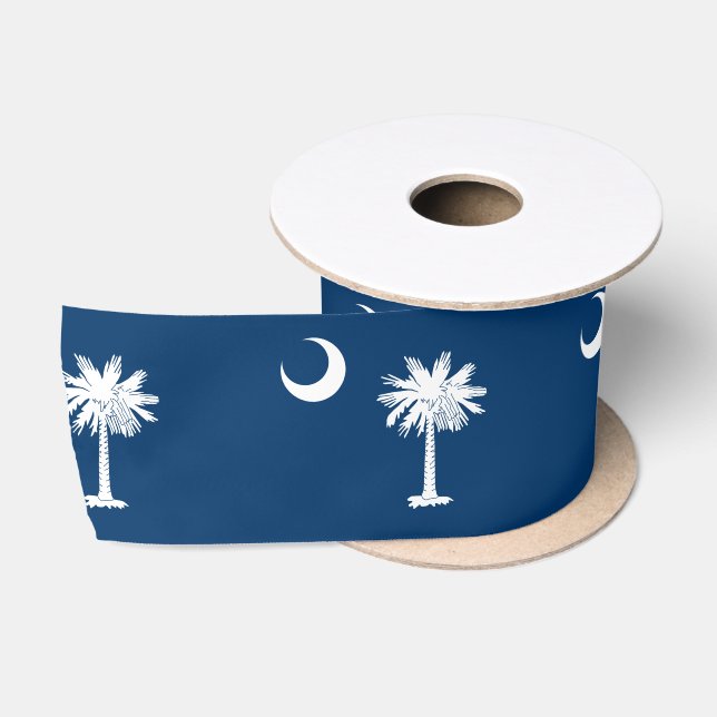 State Flag of South Carolina Satin Ribbon (Spool)