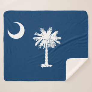 State Flag of South Carolina Sherpa Blanket