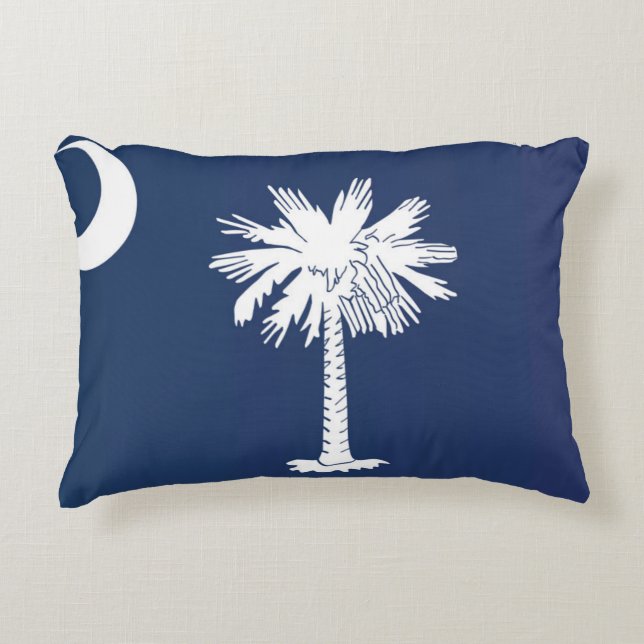State Flag of South Carolina, USA Accent Pillow (Front)