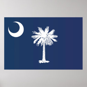 State Flag of South Carolina, USA Poster