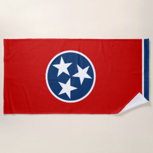 State Flag of Tennessee Beach Towel