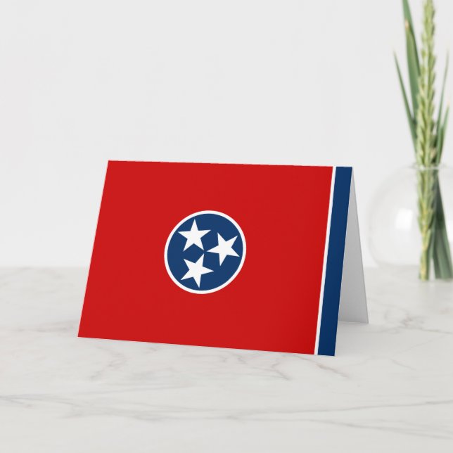 State Flag of Tennessee Card (Front)