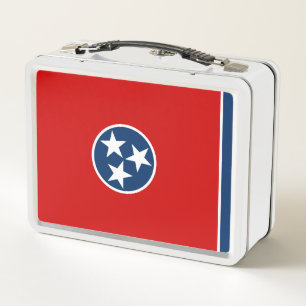 State Flag of Tennessee Metal Lunch Box