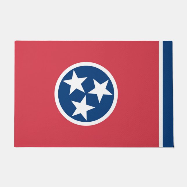 State Flag of Tennessee, USA Doormat (Front)