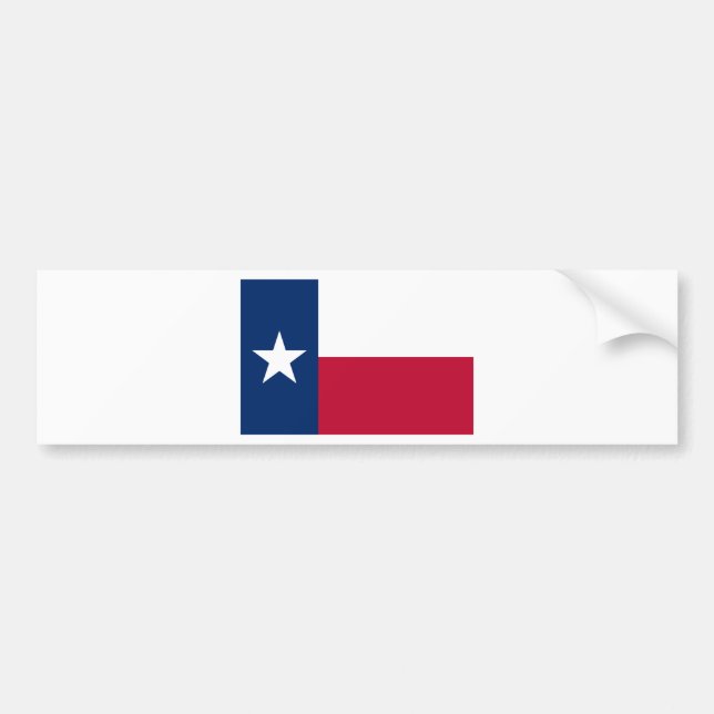 State Flag of Texas Bumper Sticker (Front)