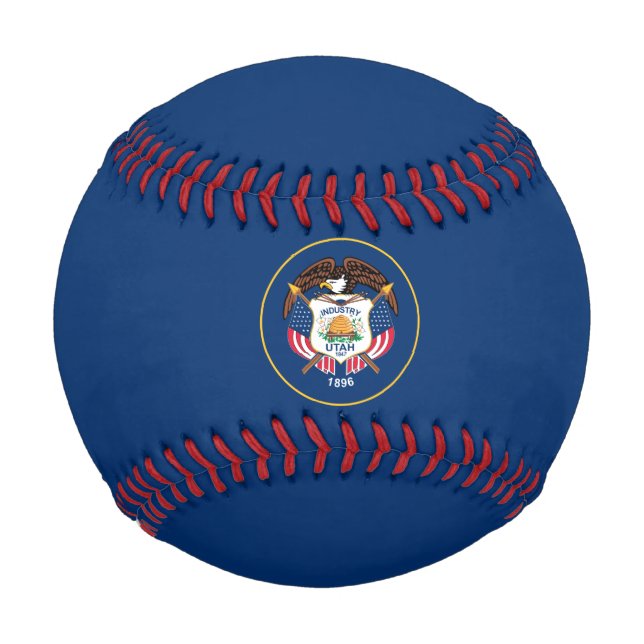 State Flag of Utah Baseball (Front)