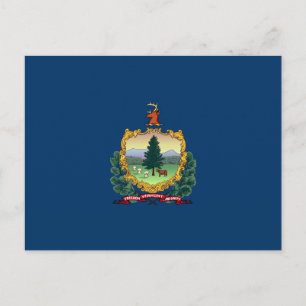 State Flag of Vermont Postcard