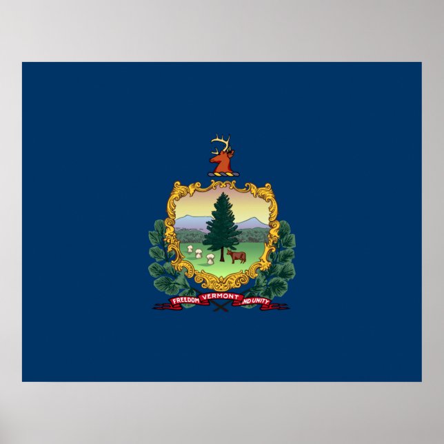 State Flag of Vermont Poster (Front)