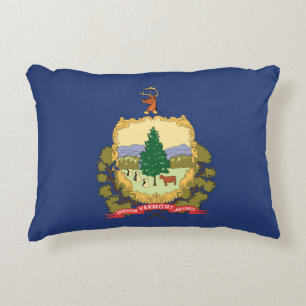 State Flag of Vermont, USA Accent Pillow