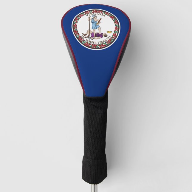 State Flag of Virginia Golf Head Cover (Front)