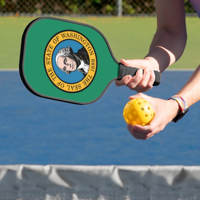 State Flag of Washington, USA Pickleball Paddle (Insitu)