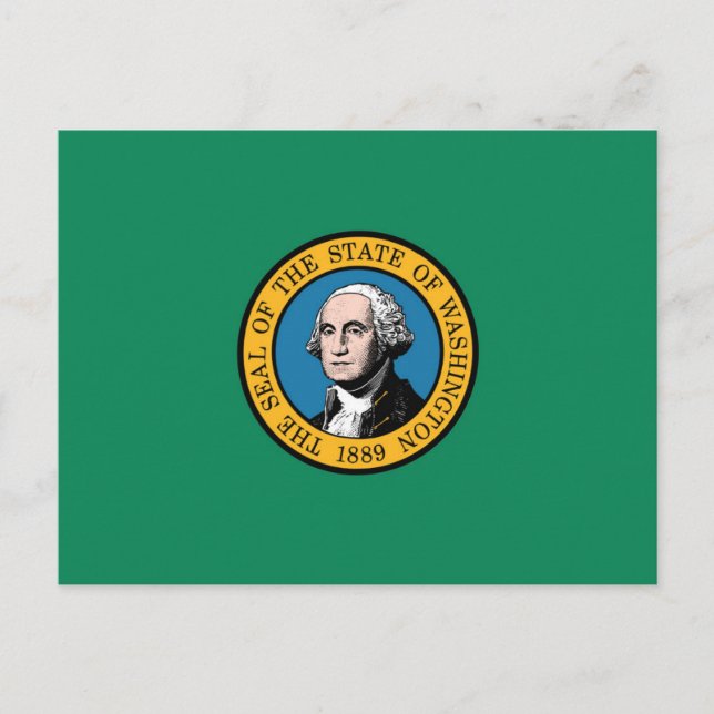 State Flag of Washington, USA Postcard (Front)