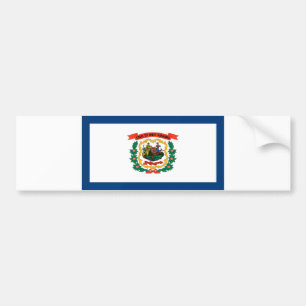State Flag of West Virginia Bumper Sticker