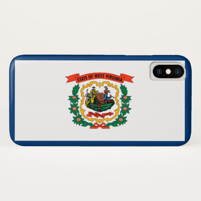 State Flag of West Virginia Case-Mate iPhone Case (Back (Horizontal))