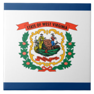 State Flag of West Virginia Tile