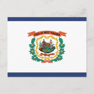 State Flag of West Virginia, USA Postcard