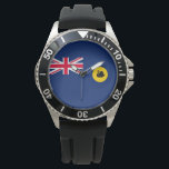 State Flag of Western Australia Watch<br><div class="desc">This design features the flag of Western Australia, which is a state occupying the western portion of Australia, excluding external territories. The state of Western Australia is bounded by the Indian Ocean to the north and west and the Southern Ocean to the south; it borders the state of South Australia...</div>