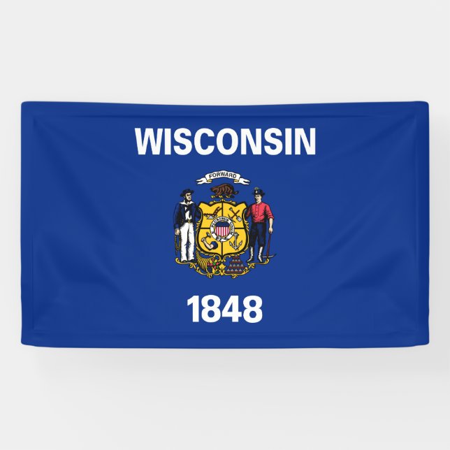State Flag of Wisconsin Banner (Horizontal)
