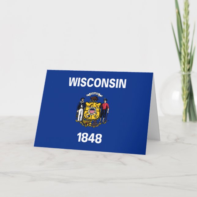 State Flag of Wisconsin Card (Front)