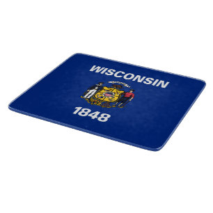 State Flag of Wisconsin Cutting Board