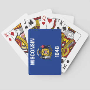 State Flag of Wisconsin Playing Cards