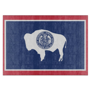 State Flag of Wyoming, USA Cutting Board