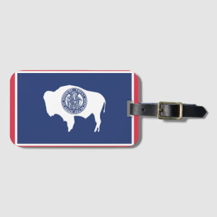 State Flag of Wyoming, USA Luggage Tag