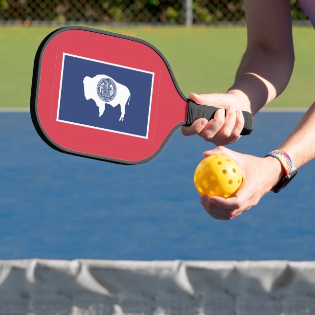 State Flag of Wyoming, USA Pickleball Paddle (Insitu)