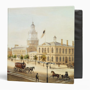 State House, Philadelphia, engraved by Deroy Binder