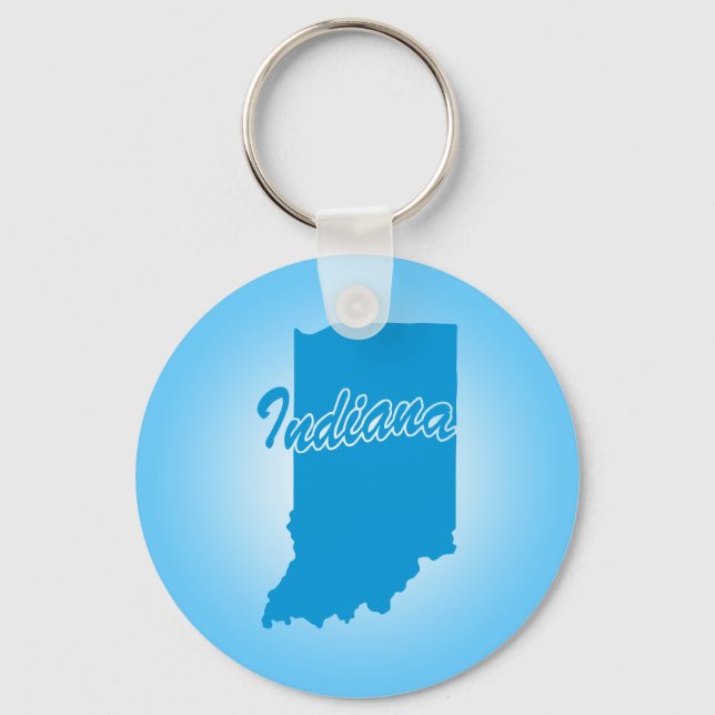 State Indiana Keychain (Front)