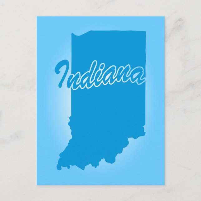 State Indiana Postcard (Front)