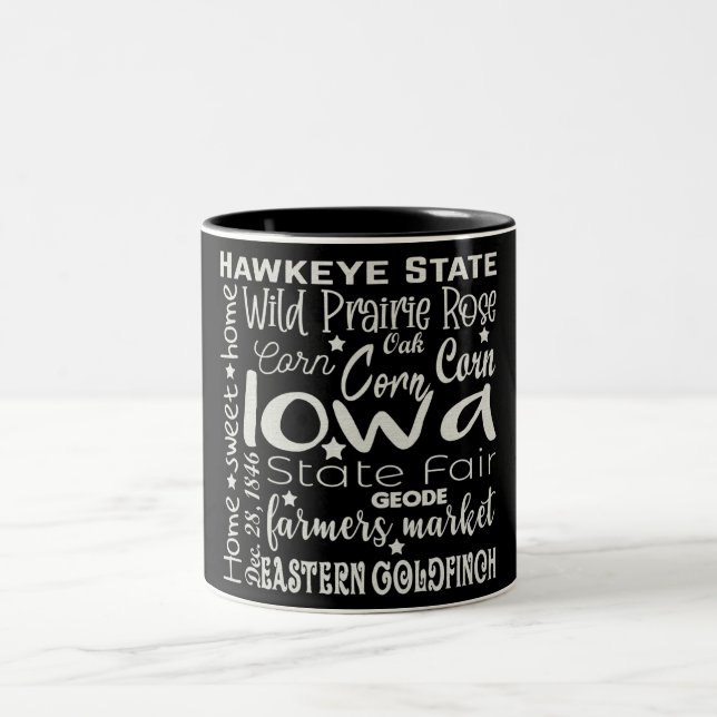 State/Iowa Two-Tone Coffee Mug (Center)