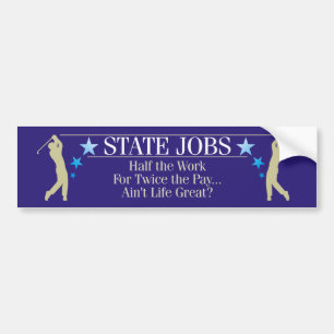State Jobs Bumper Sticker