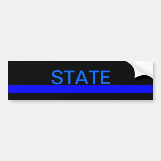 State LEO bumper sticker (Front)