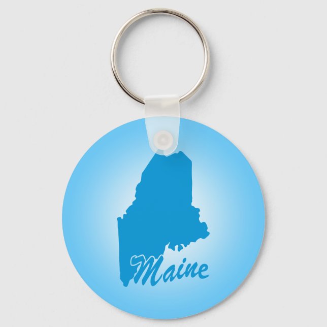 State Maine Keychain (Front)