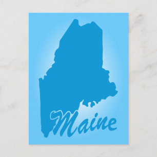 State Maine Postcard
